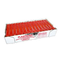 (7105) JOVI PLASTILINA SCHOOL PASTILLA 150GR ROJO CAJA 15 UD