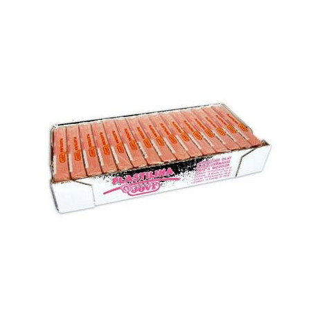 (7108) JOVI PLASTILINA SCHOOL PASTILLA 150GR CARNE CAJA 15 UD