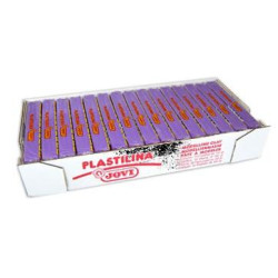 (7114) JOVI PLASTILINA SCHOOL PASTILLA 150GR LILA CAJA 15 UD