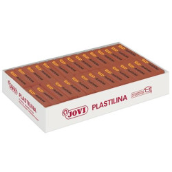 (7009) JOVI PLASTILINA PASTILLA 50GR MARRÓN CAJA 30 UD