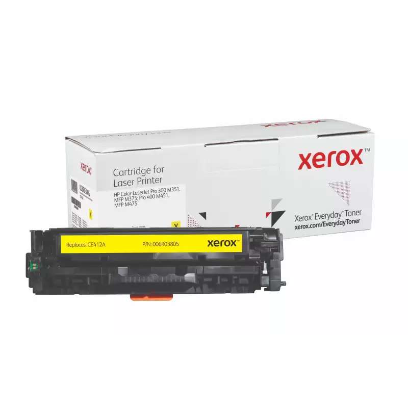 (006R03805) XEROX EVERYDAY TONER AMARILLO PARA LASERJET PRO 300/400 COLOR - M 351A - MFP M375 NW/M451DN/DW/NW - 305A - CE412A