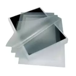 (0101CARAD/100R) YOSAN FUNDAS DE PLASTIFICAR 216X303 80 MICRAS A4 ADHESIVA CAJA 100 UD