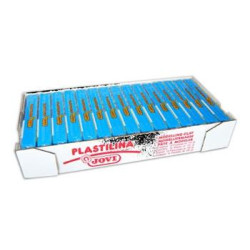 (7112) JOVI PLASTILINA SCHOOL PASTILLA 150GR AZUL CLARO CAJA 15 UD
