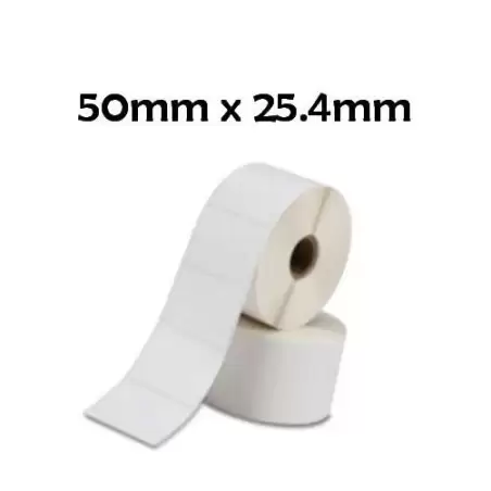 (880199-025D) ZEBRA ETIQUETAS DE TRANSFERENCIA TÉRMICAS Z-SELECT 2000D - 51X25MM - CAJA 12 UDS.