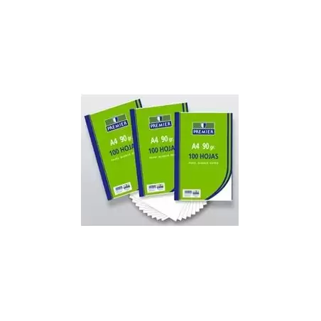 (1025/100-A4-G) ZORRILLA PAQUETE 100H PREMIER A4 90GR LISO PAPEL BLANCO EXTRA