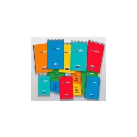 (782-N) ZORRILLA BLOC DE BOLSILLO TAUROPLASTIC PREMIER 1/12 80H 63GR CUADROS NATURAL T/ PP COLORES SURTIDOS