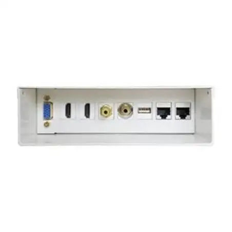 (A127-0340) AISENS CAJA DE CONEXIONES VGA - 2 HDMI - JACK 3.5 - RCA - 1 USB - 2 RJ45