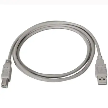 (A101-0001) AISENS CABLE USB 2.0 IMPRESORA TIPO A/M - B/M BEIGE 1