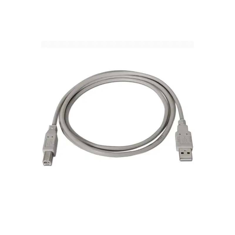 (A101-0002) AISENS CABLE USB 2.0 IMPRESORA TIPO A/M - B/M BEIGE 1