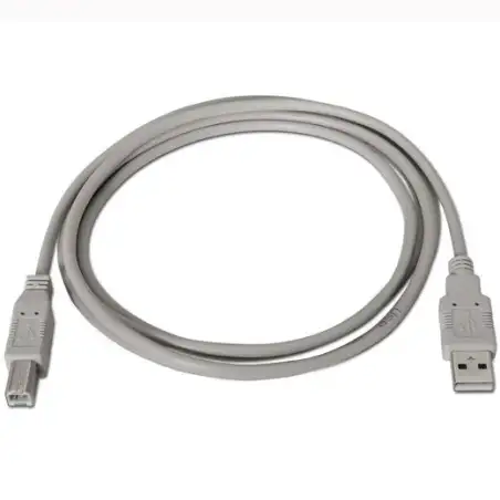 (A101-0002) AISENS CABLE USB 2.0 IMPRESORA TIPO A/M - B/M BEIGE 1