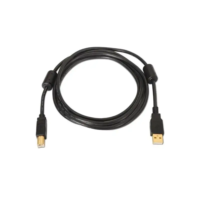 (A101-0011) AISENS CABLE USB 2.0 IMPRESORA ALTA CALIDAD CON FERRITA TIPO A/M - B/M NEGRO 5