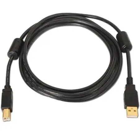 (A101-0011) AISENS CABLE USB 2.0 IMPRESORA ALTA CALIDAD CON FERRITA TIPO A/M - B/M NEGRO 5