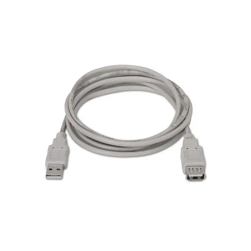 (A101-0012) AISENS CABLE USB 2.0 TIPO A/M - A/H BEIGE 1