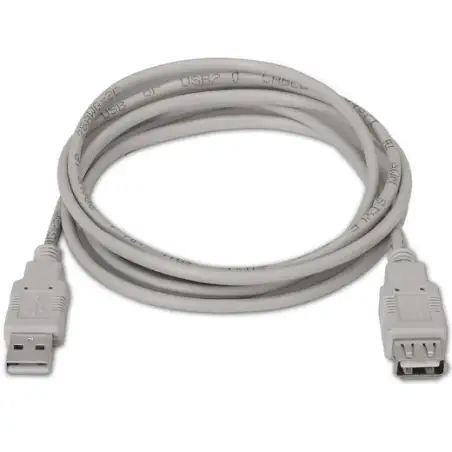 (A101-0012) AISENS CABLE USB 2.0 TIPO A/M - A/H BEIGE 1