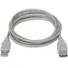 (A101-0012) AISENS CABLE USB 2.0 TIPO A/M - A/H BEIGE 1