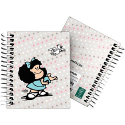 (16532726) GRAFOPLÁS CUADERNO ESPIRAL A7 100H 5X5MM 70GR 4 BANDAS COLOR TAPA DURA MAFALDA BIRD