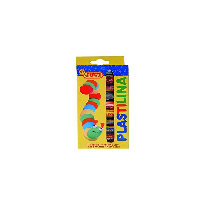 (90/10) JOVI PLASTILINA BARRA 15GR COLORES SURTIDOS ESTUCHE 10 UD