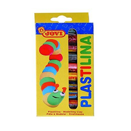 (90/10) JOVI PLASTILINA BARRA 15GR COLORES SURTIDOS ESTUCHE 10 UD