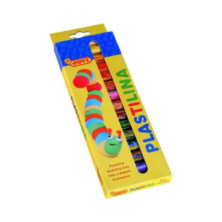 (90/15) JOVI PLASTILINA BARRA 15GR COLORES SURTIDOS ESTUCHE 15 UD