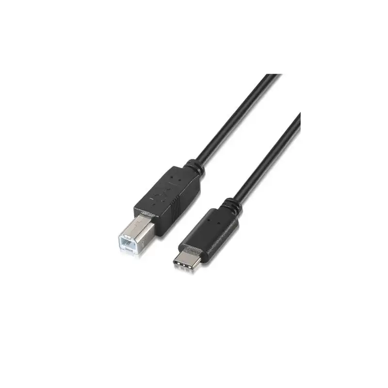(A107-0054) AISENS CABLE USB 2.0 IMPRESORA 3A TIPO USB-C/M - B/M NEGRO 2
