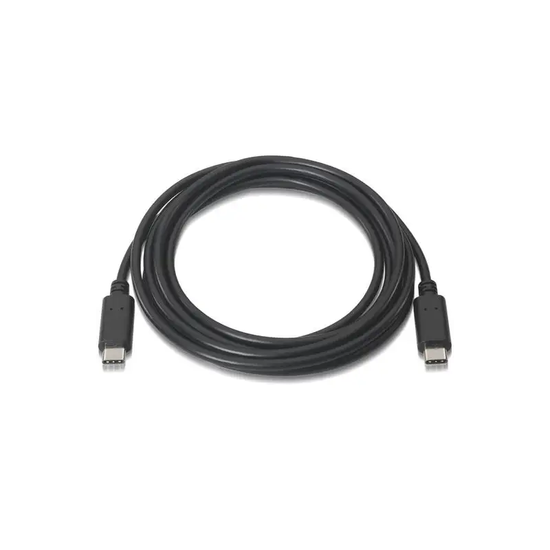 (A107-0056) AISENS CABLE USB 2.0 3A TIPO USB-C/M - USB-C/M NEGRO 1
