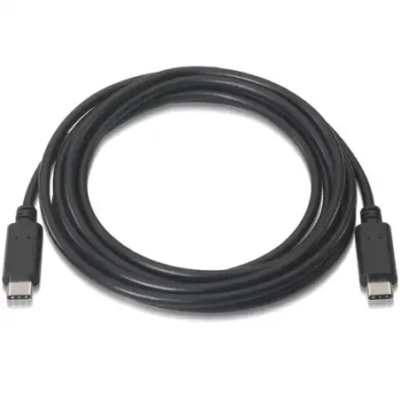 (A107-0056) AISENS CABLE USB 2.0 3A TIPO USB-C/M - USB-C/M NEGRO 1