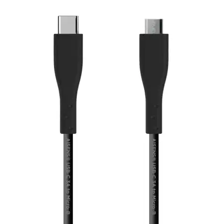 (A107-0350) AISENS CABLE USB 2.0 3A TIPO USB-C/M - B/M NEGRO 2
