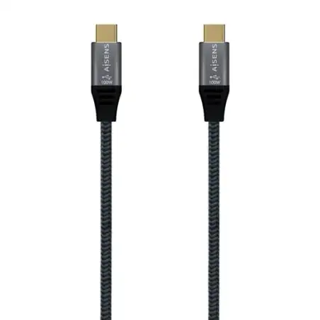 (A107-0634) AISENS CABLE USB 3.1 GEN2X2 20GBPS 5A TIPO USB-C-USB-C/M GRIS 2M