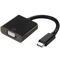 (A109-0347) AISENS CONVERSOR USB-C A VGA USB-C/M - HDB15/H NEGRO 15CM