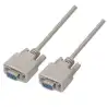 (A112-0066) AISENS CABLE SERIE RS232 DB9/H-DB9/H BEIGE 1