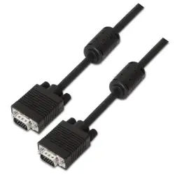 (A113-0071) AISENS CABLE SVGA CON FERRITA  HDB15/M - HDB15/M NEGRO 1