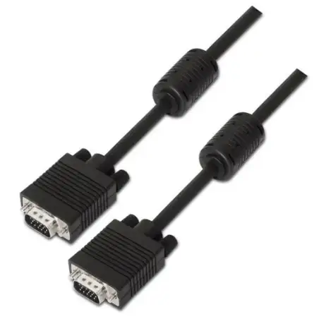 (A113-0071) AISENS CABLE SVGA CON FERRITA  HDB15/M - HDB15/M NEGRO 1