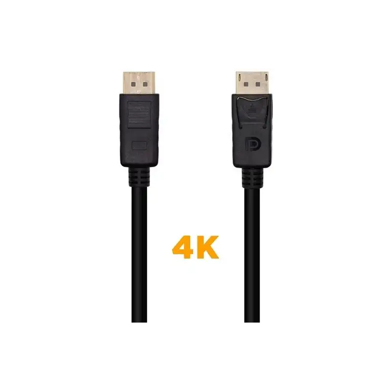 (A124-0387) AISENS CABLE DISPLAYPORT V1.2 4K@60HZ DP/M - DP/M NEGRO 5