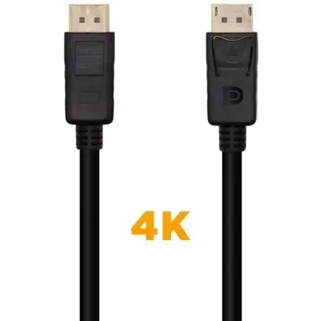 (A124-0549) AISENS CABLE DISPLAYPORT V1.2 4K@60HZ DP/M - DP/M NEGRO 1