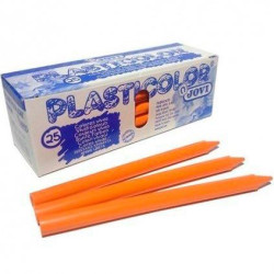 (92507) JOVI CERAS PLÁSTICAS CRAYONS STUDENT UNICOLOR NARANJA CAJA 25 UD