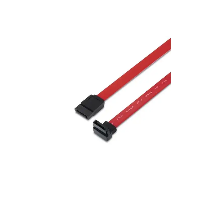 (A130-0155) AISENS CABLE SATA III DATOS 6G DATOS ACODADO ROJO 0