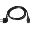 (A132-0167) AISENS CABLE ALIMENTACIÓN CPU CEE7/M - C13/H NEGRO 1