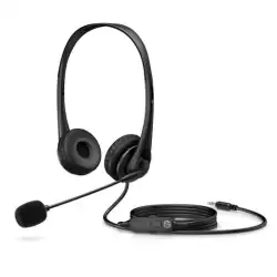 (428K7AA) HP AURICULARES G2 DIADEMA BINAURAL C/ MICRÓFONO JACK 3.5 MM NEGRO