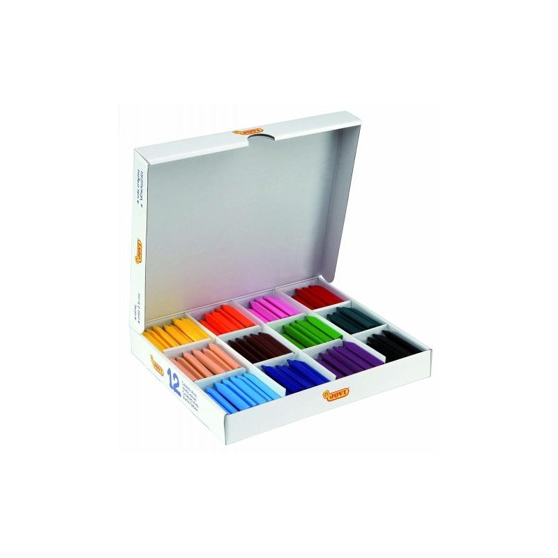 (979) JOVI CERAS JOVICOLOR TRIWAX 82MM COLORES SURTIDOS CAJA ECONÓMICA -300U-