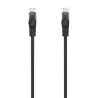 (A145-0584) AISENS CABLE DE RED LATIGUILLO RJ45 LSZH CAT.6 UTP AWG24 NEGRO 25 CM