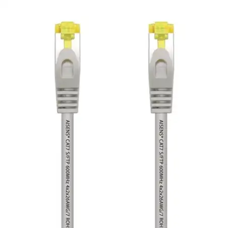 (A146-0333) AISENS CABLE DE RED LATIGUILLO RJ45 LSZH CAT.7 600MHZ S/FTP PIMF AWG26 GRIS 50CM