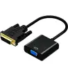 (A147-0352) AISENS CONVERSOR DVI-D A VGA 24+1/M - HDB15/H NEGRO 10CM