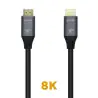 (A150-0426) AISENS CABLE HDMI V2.1 PREMIUM ALTA VELOCIDAD HEC 8K@60HZ 48GBPS A/M - A/M GRIS/NEGRO 1