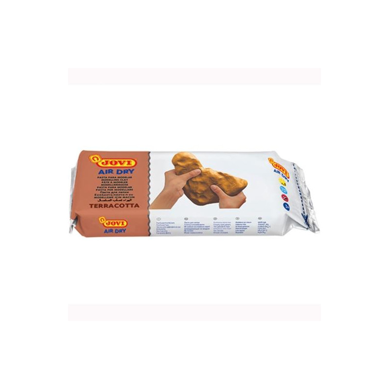 (89) JOVI AIR DRY PASTILLA DE PASTA MODELAR ENDURECE AL AIRE 1000GR TERRACOTA