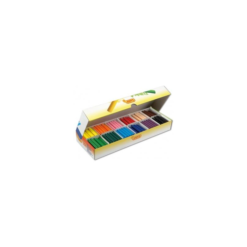 (989) JOVI CERAS WAX CRAYONS JUMBO COLORES SURTIDOS CAJA ECONÓMICA 300 UND.