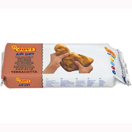 (89) JOVI AIR DRY PASTILLA DE PASTA MODELAR ENDURECE AL AIRE 1000GR TERRACOTA