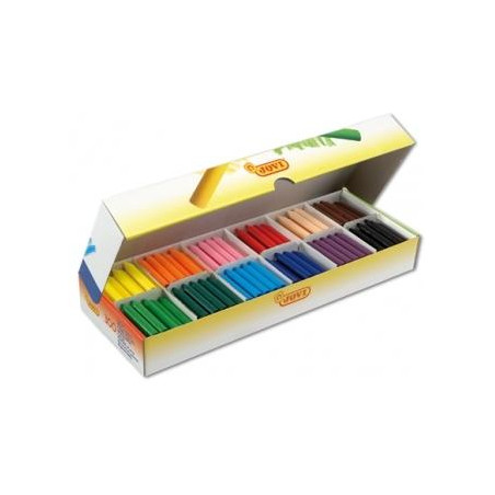 (989) JOVI CERAS WAX CRAYONS JUMBO COLORES SURTIDOS CAJA ECONÓMICA 300 UND.