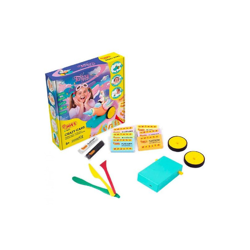 (JT102) JOVI KIT DE MOLDEADO JOVITECH CRAZY CARS FANTASY C/SURTIDOS