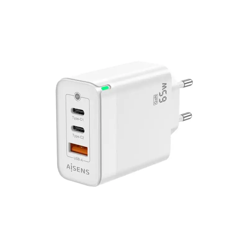 (ASCH-65W3P007-W) AISENS CARGADOR GAN 65W