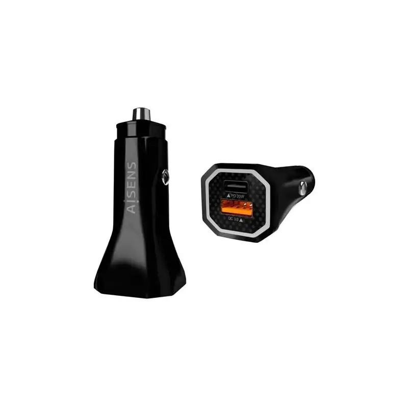 (ASCH-CAR2PQC-BK) AISENS CARGADOR DE COCHE 38W